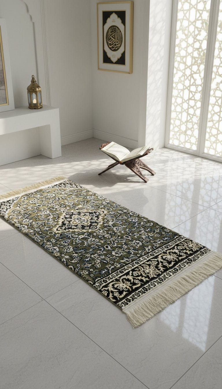 Al Rawdah Prayer Mat  Luxurious Comfort from Madina - 70 x 110 cm - Al Rawda Authentic Prayer Mat - Soft Prayer Mat - Islamic Prayer Rug - Eid/Ramadan Prayer Mat - Hajj/Umrah Gifts - New Muslim Gifts